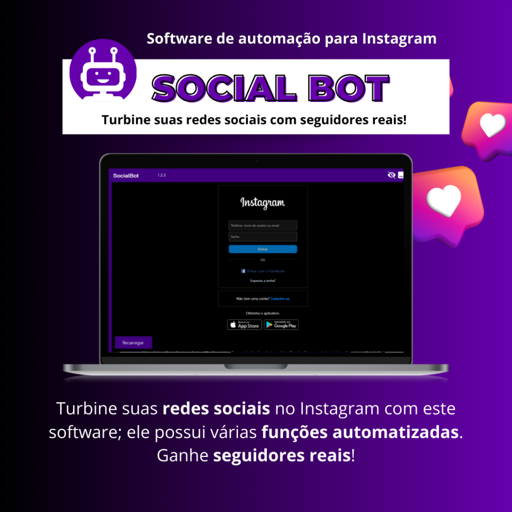 Social Bot Impulsione seu Perfil no Instagram com Nosso Software Poderoso
